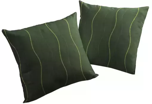 Вирт декоративная подушка "Сепино", чехол на подушку без наполнения, 2 шт Wirth 40х40 см, зеленый