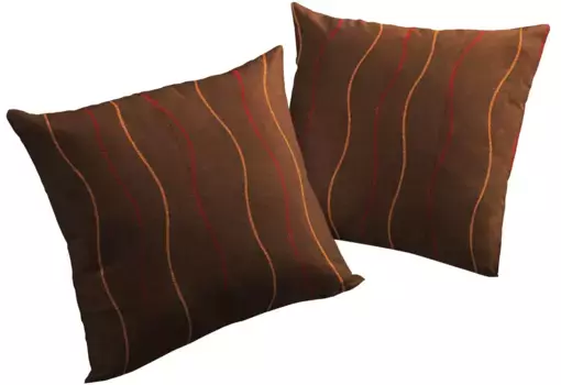 Вирт декоративная подушка "Сепино", чехол на подушку без наполнения, 2 шт Wirth 40х40 см, оранжевый