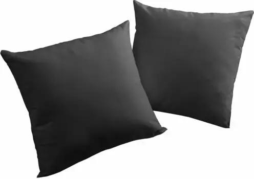 Вирт декоративная подушка "СОЛНЕЧНАЯ КОСТЬ", чехол на подушку без наполнения, 2 шт Wirth 40х40 см, черный