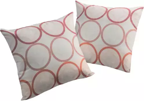 Вирт декоративная подушка "Zirbello", чехол без наполнителя, 2 шт Wirth 50х50 см, цвет terrakotta + Kreise