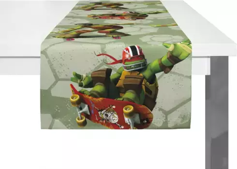 Вирт-настольный бегун "Черепахи", Уолт Дисней Wirth 150х50 см, зеленый