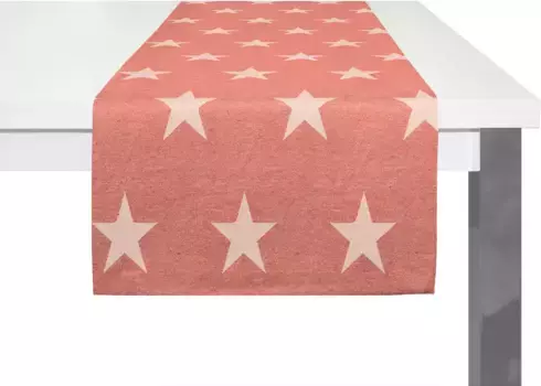 Вирт-рейка для стола "CRAYON" Wirth 50х160 см, красный/золотой