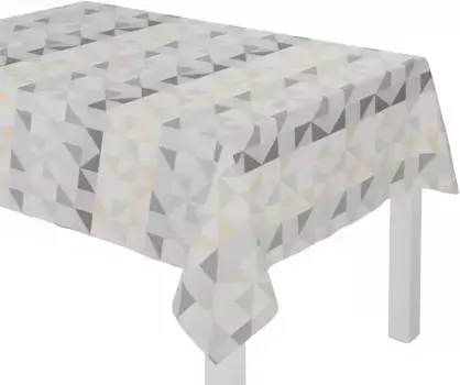 Вирт скатерть "БЕРЛАРЕ" Wirth 130х220 см, светло-серый