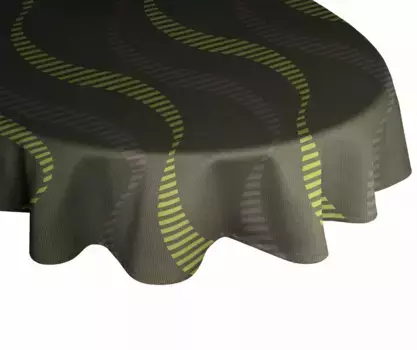 Вирт скатерть "LUPARA", овал Wirth 130х190 см, зеленый