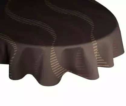 Вирт скатерть "LUPARA", овал Wirth 130х190 см, коричневый
