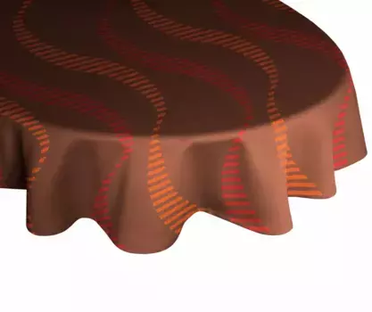 Вирт скатерть "LUPARA", овал Wirth 130х190 см, красный