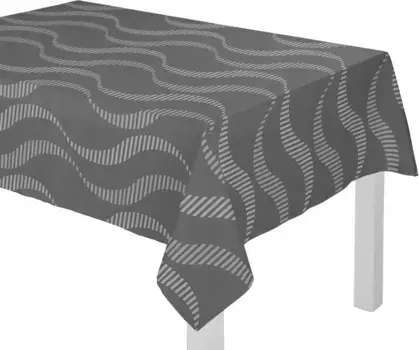 Вирт скатерть "LUPARA" Wirth 120х120 см, серый