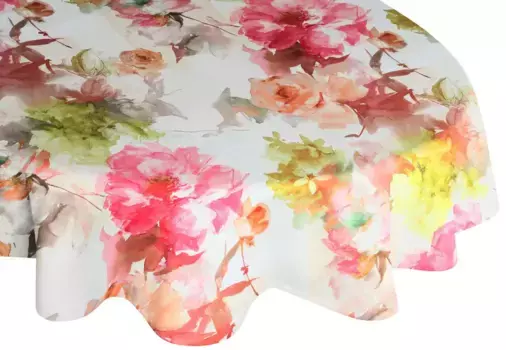 Вирт скатерть "MOLINELLA", овал Wirth 130х190 см, розовый