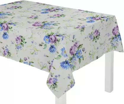 Вирт скатерть "MONTROSE", овал Wirth 85х85 см, фиолетовый/синий