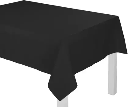 Вирт скатерть "НЬЮБЕРИ" Wirth 150х300 см, черный