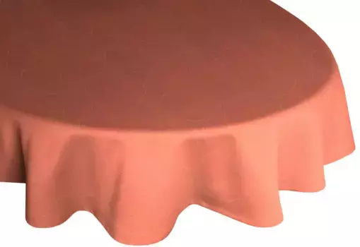 Вирт-скатерть "Нойфарн", овал Wirth 130х190 см, цвет terrakotta