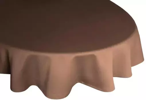 Вирт-скатерть "Нойфарн", овал Wirth 130х190 см, коричневый