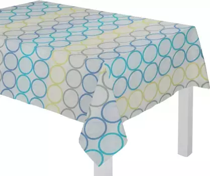 Вирт скатерть "ZIRBELLO" Wirth 130х160 см, цвет blau/grn