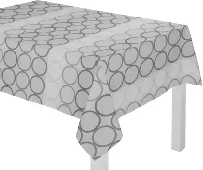 Вирт скатерть "ZIRBELLO" Wirth 130х160 см, темно-серый