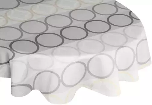 Вирт скатерть "ZIRBELLO" Wirth 130х190 см, светло-серый