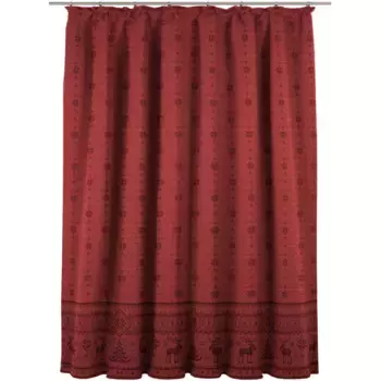 Виртовая штора «Ромо», (1 шт.) Wirth, красный