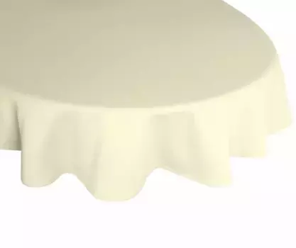 Виртовая скатерть "WirthNatur", овальная 130х190 см, бежевый