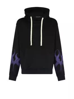 Vision of Super Толстовка с гоночным пламенем, черный