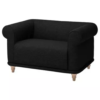 ВИСКАФОРС 1,5-местное кресло, Лейде антрацит/береза VISKAFORS IKEA