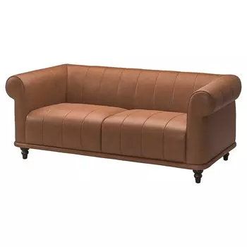 ВИСКАФОРС 2 раскладывающийся диван, Хёгалид коричневый/коричневый VISKAFORS IKEA