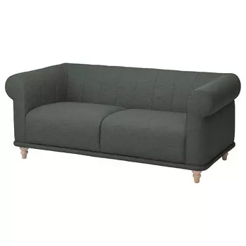 ВИСКАФОРС 2 раскладывающийся диван, Лейде/серый/зеленая береза VISKAFORS IKEA