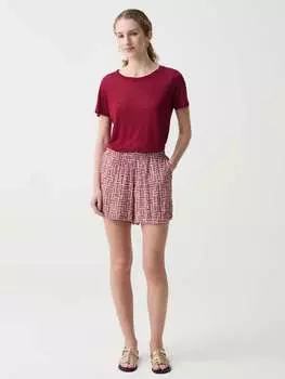 Вискозные шорты Ovs, цвет white/purple