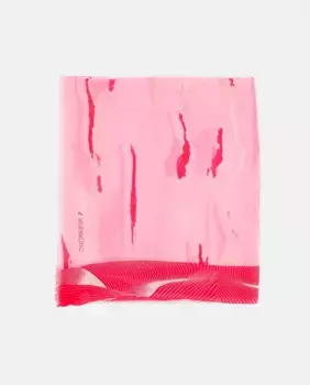 Вискозный шарф с абстрактным принтом Abbacino, цвет Fucsia