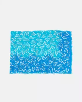 Вискозный шарф с цветочным принтом Abbacino, синий