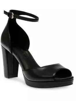 Vista женские туфли на блочном каблуке с ремешком на щиколотке Anne Klein, черный