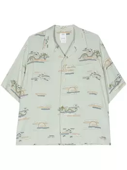 Visvim рубашка Copa, зеленый