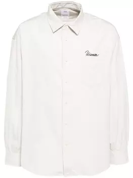 Visvim рубашка с вышивкой, серый