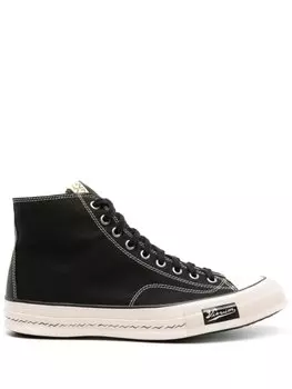 visvim высокие кеды Skagway, черный