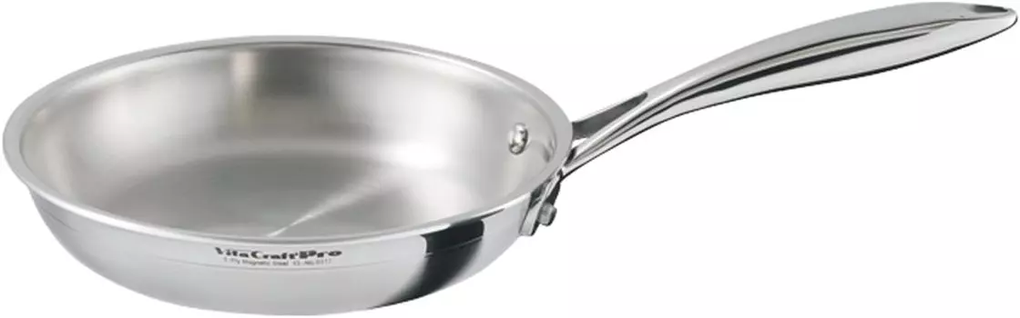Vita Craft Bitakraft 0312 Профессиональная сковорода, 7,9 дюйма (20 см), совместимая с индукционной печью, Sliver