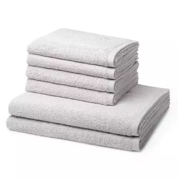 Vita Набор полотенец Ross (6 шт), 50x1x100 см, серебряный