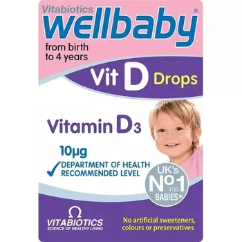 Vitabiotics Капли Витамина D 30 мл Wellbaby