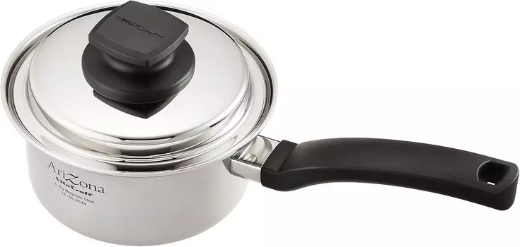 Vitacraft 8544 Arizona Кастрюля с одной ручкой, 5,5 дюймов (14 см), рецепты включены, серебро Vita Craft, Sliver