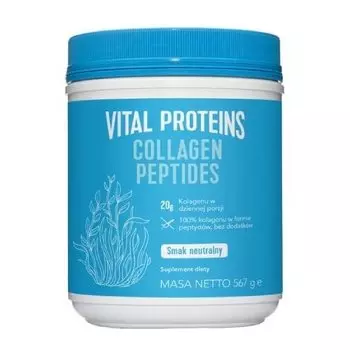 Vital Proteins, Порошок говяжьего коллагена для питья, нейтральный вкус, 567 г