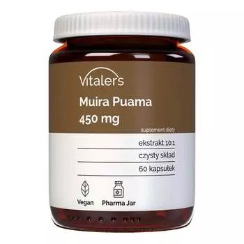Vitaler's, Muira Puama (Ptychopetalum) 450 мг - 60 капсул