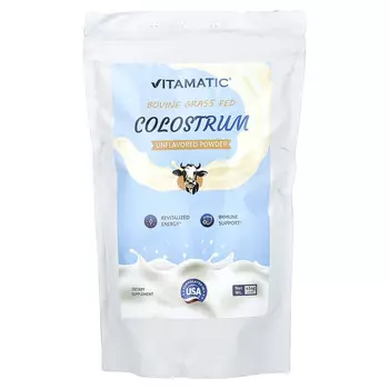 Vitamatic, Молозиво, откормленное из крупного рогатого скота, без добавок, 454 г (16 унций)