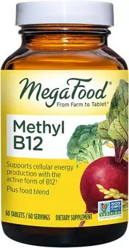 Витамин B12 MegaFood Methyl, 60 таблеток