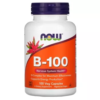 Витамин B-100 NOW Foods, 100 капсул