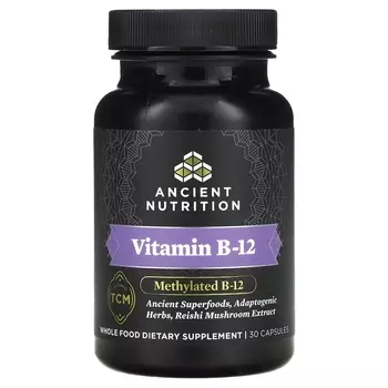 Витамин B-12 Ancient Nutrition, 30 капсул