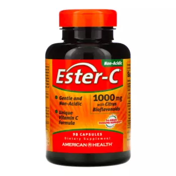 Витамин C Ester-C с цитрусовыми биофлавоноидами American Health 1000 мг, 90 капсул