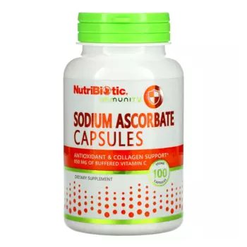 Витамин C NutriBiotic 1000 мг, 100 капсул