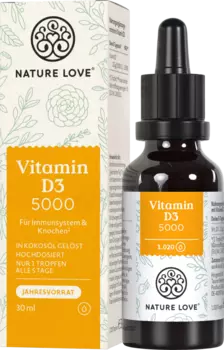Витамин D3 5000 МЕ капли 30мл Nature Love