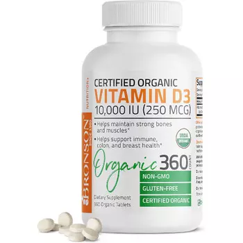 Витамин D3 Bronson 10,000 МЕ (250 мкг), 360 капсул