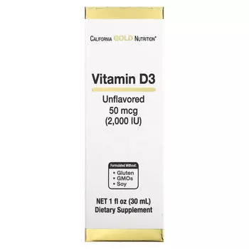 Витамин D3 California Gold Nutrition, 30 мл