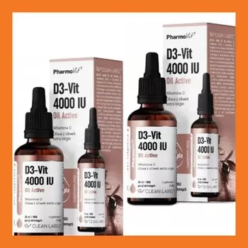 Витамин D3 K2 в каплях высокой дозы 4000 МЕ 30/60/90 мл Pharmovit