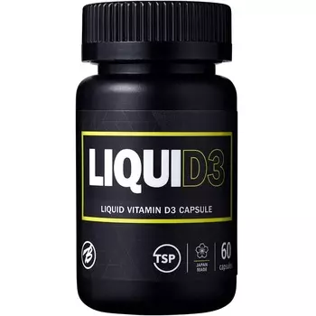 Витамин D3 LiquiD3 1000 МЕ Bulk Sports, 60 капсул (2 месяца)