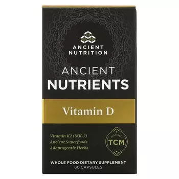 Витамин D Dr. Axe / Ancient Nutrition, 60 капсул